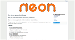 Desktop Screenshot of neonjs.com